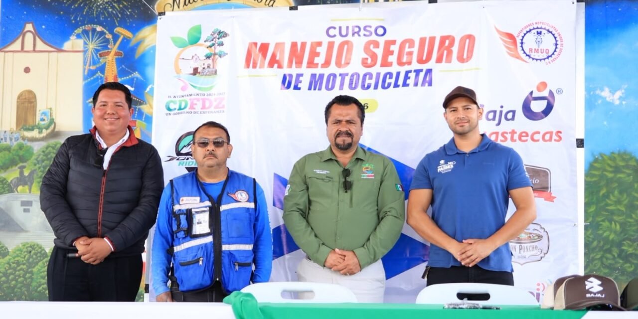 CAPACITAN A CERCA DE 60 MOTOCICLISTAS EN CURSO DE MANEJO SEGURO EN CIUDAD FERNÁNDEZ